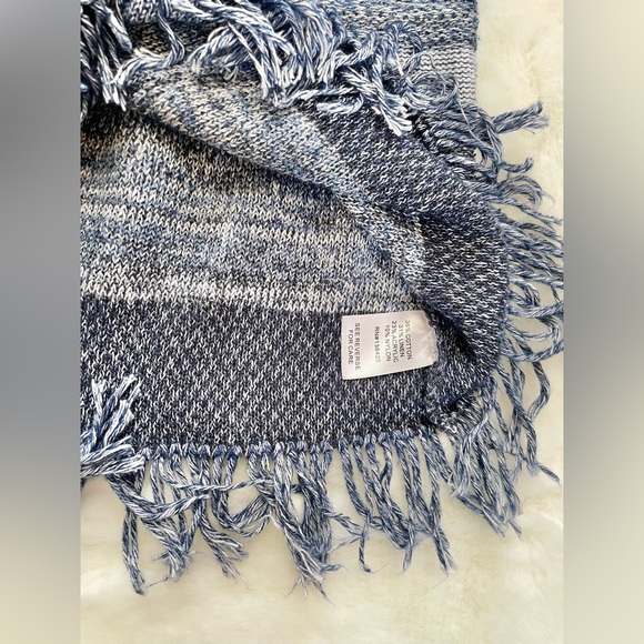 Great shape ETCETERA STRIPED KNIT SWEATER VEST TOP SLEEVELESS w/FRINGES S medium - Picture 5 of 7